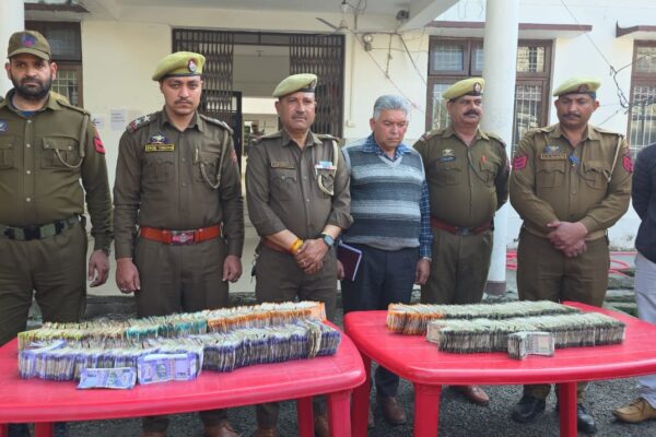 Major Cash Seizure of ₹ 35,08,830 at Bhagthalli Checkpoint by JK Police Kathua