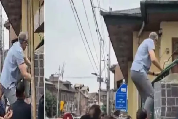 उमर का सियासी स्टंट, एक ही समय पर पापा डॉ फारुक अब्दुल्ला गेट से गए और बेटा उमर अब्दुल्ला दीवार फांद कर गया, आम कश्मीरियों की तीव्र प्रतिक्रिया, कहा- चुनावी वादों पर ध्यान दें