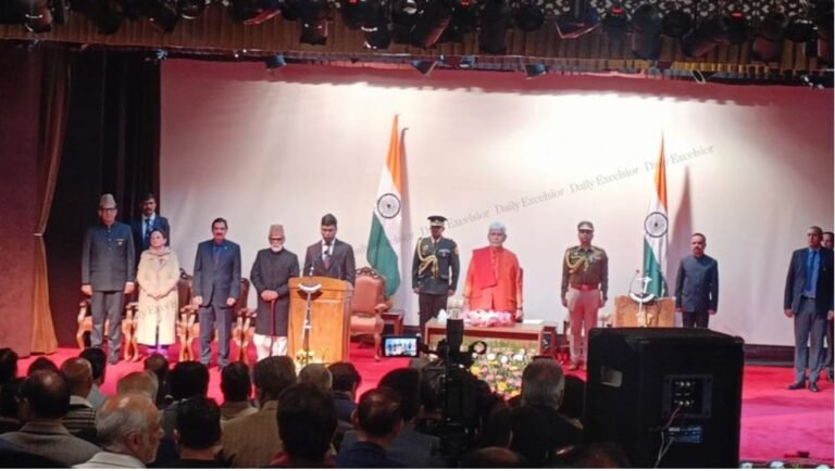 J&K Cabinet Expanded; Four New Ministers Sworn In